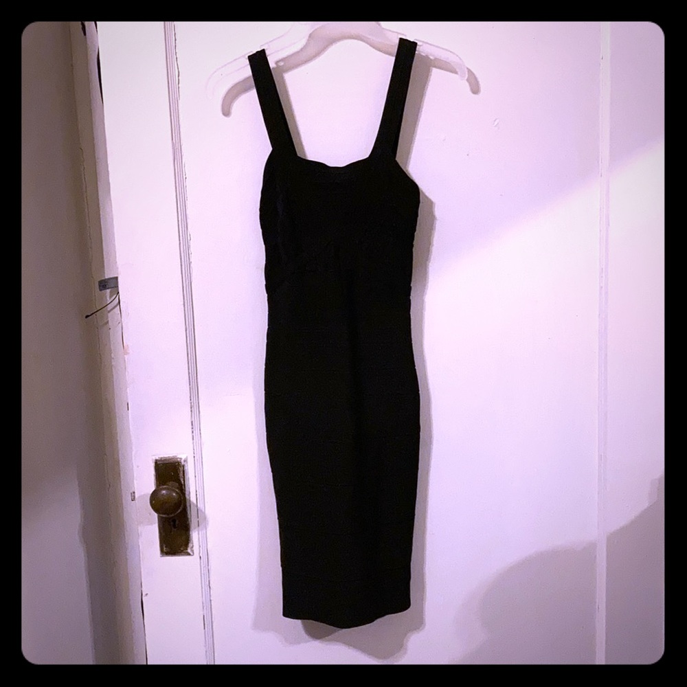 Herve Leger Black Bandage Dress